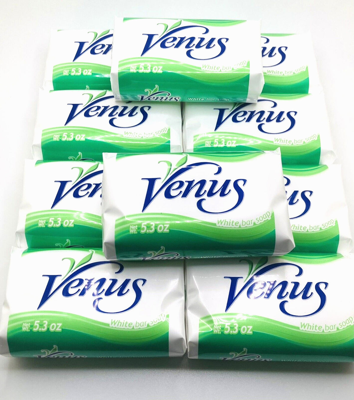 Venus White Bar Soap Pack of 10 - Moisturizing Bath & Body Cleansing