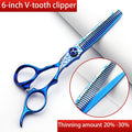 Professional Hairdressing Thinning and Cutting Shears - 6 Inch Barber Scissors