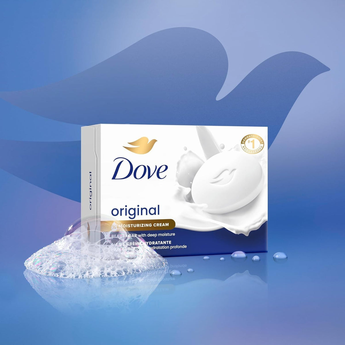 Dove Original Beauty Bar 12 Pack - Deep Moisture, Sulfate-Free, 4.75 oz