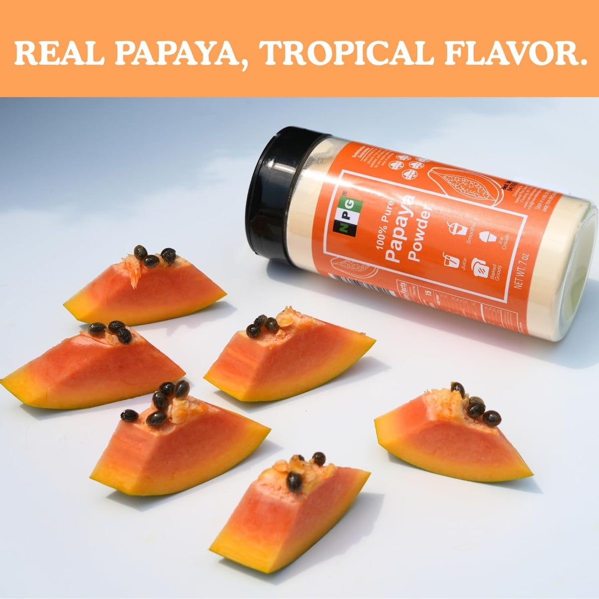 Freeze-Dried Papaya Powder - Natural Tropical Fruit for Baking & Smoothies