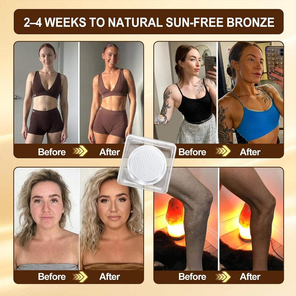 Natural Sunless Tanning Patches - Gradual Bronze Glow Enhancer