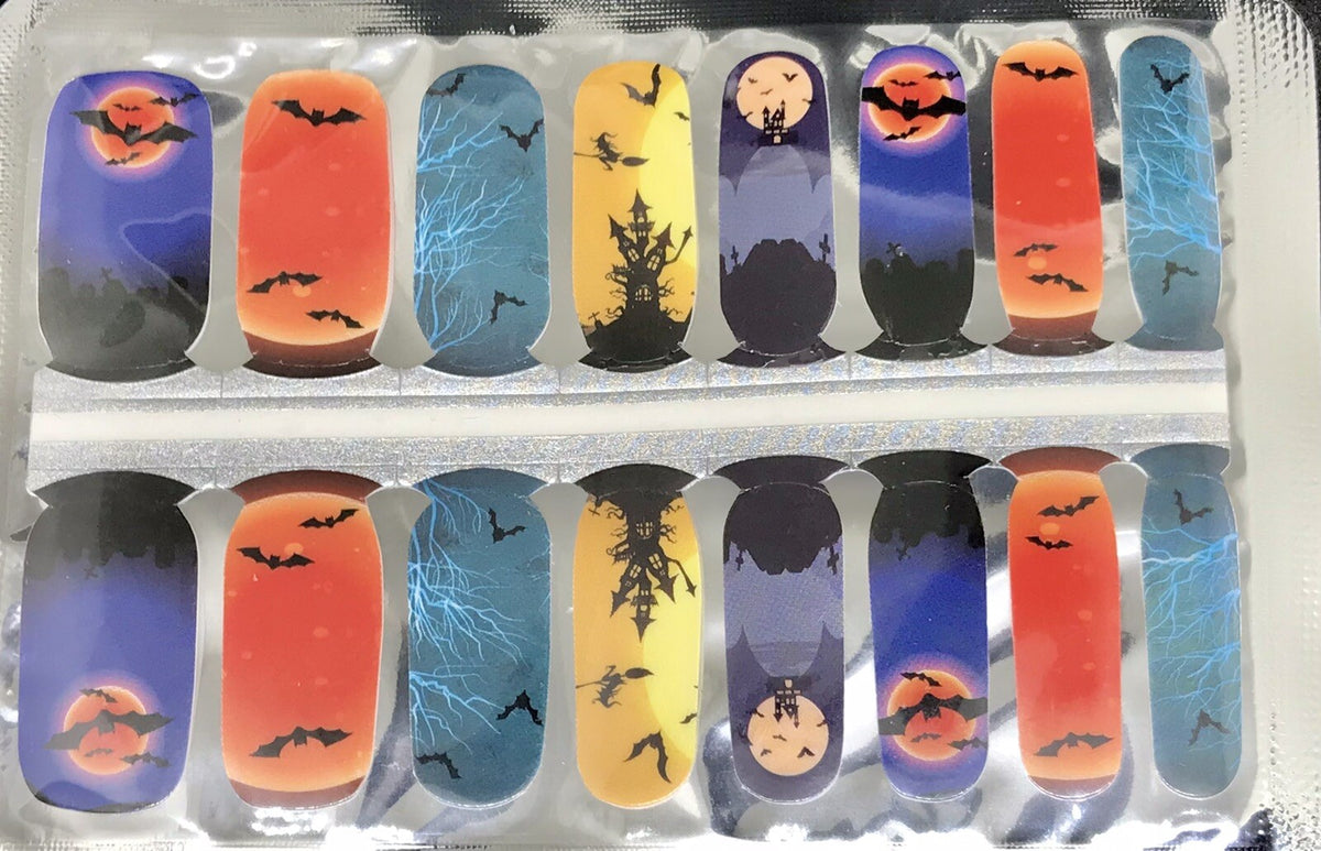 Halloween Color Nail Polish Strips 14 Pack - Nail Art & Manicure Decals