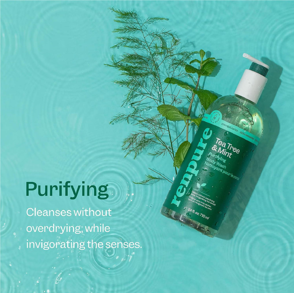 Tea Tree & Mint Body Wash - All Skin Types, 2 Pack, 24 Fl Oz Each