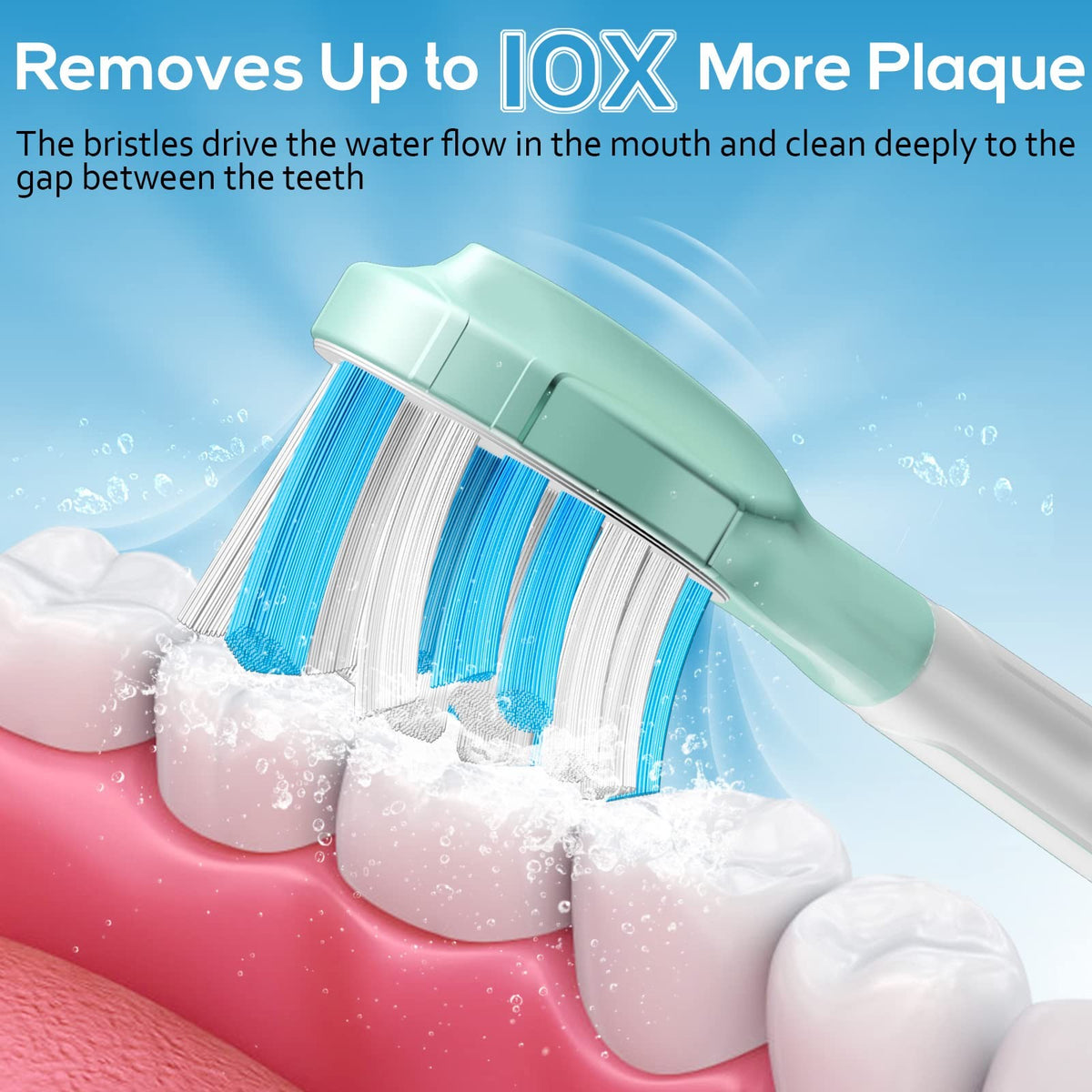 Replacement Toothbrush Heads for Philips Sonicare C3 6 Pack - Gentle Plaque Removal