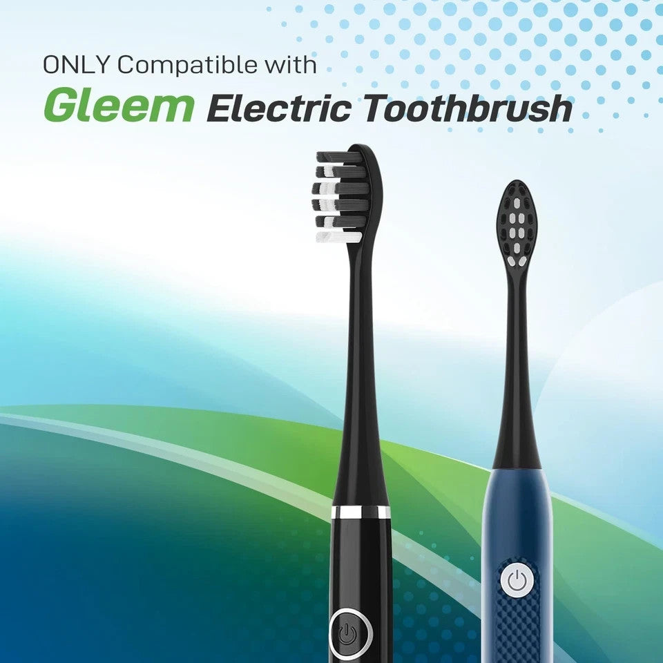 Electric Toothbrush Replacement Heads - Compatible with Gleem - 10 Pack
