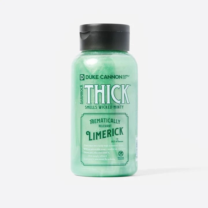 Men's Mint Body Wash - 17.5 oz Thick & Wicked Fresh Scent, Supports Veterans