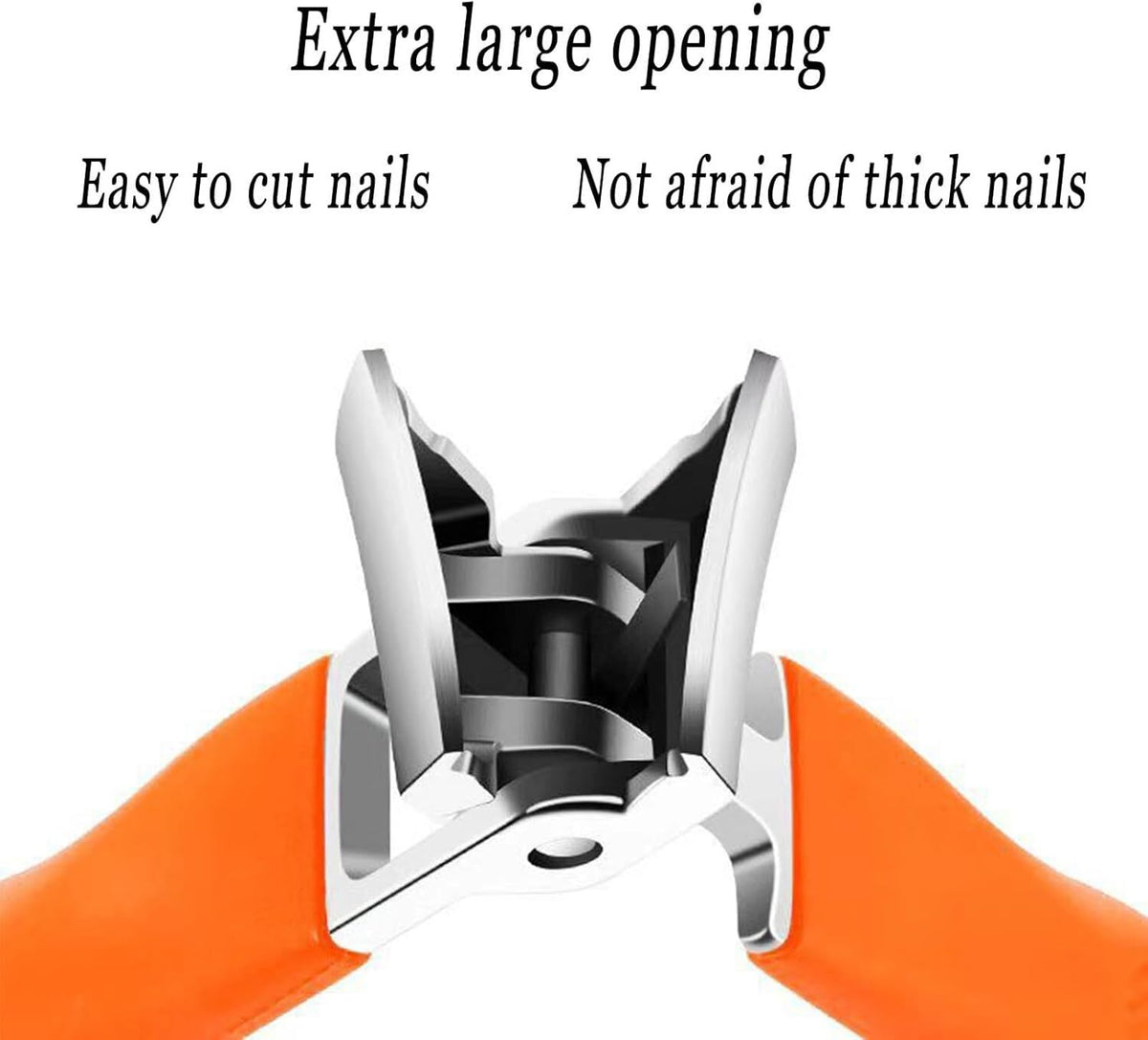 Wide Jaw Opening Anti-Splash Curved Nail Clipper - Safe & Precise Trimming