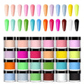24-Color UV Gel Nail Polish Set - Builder & Art Nail Art Kit