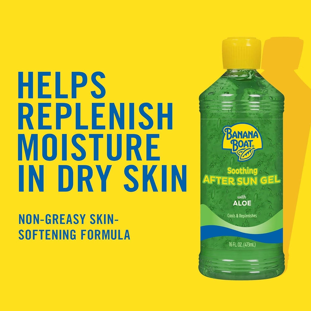 4-Pack Aloe After Sun Gel - Soothing Cooling Skin Replenishment 8 OZ