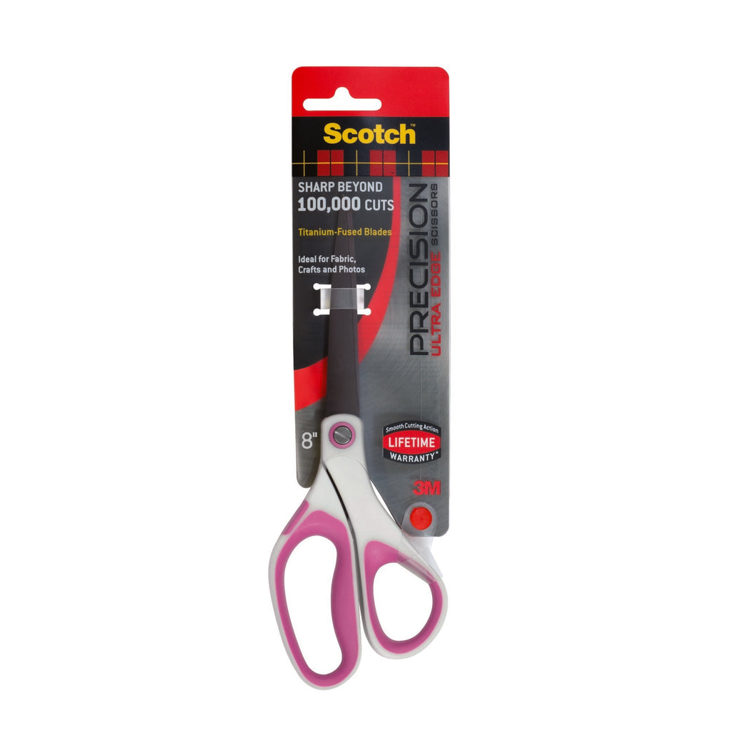 8-Inch Craft Scissors with Titanium Fused Blades and Soft Grip Handles