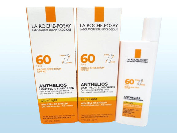 SPF 60 Light Fluid Sunscreen Lotion - 1.7 OZ, Pack of 2