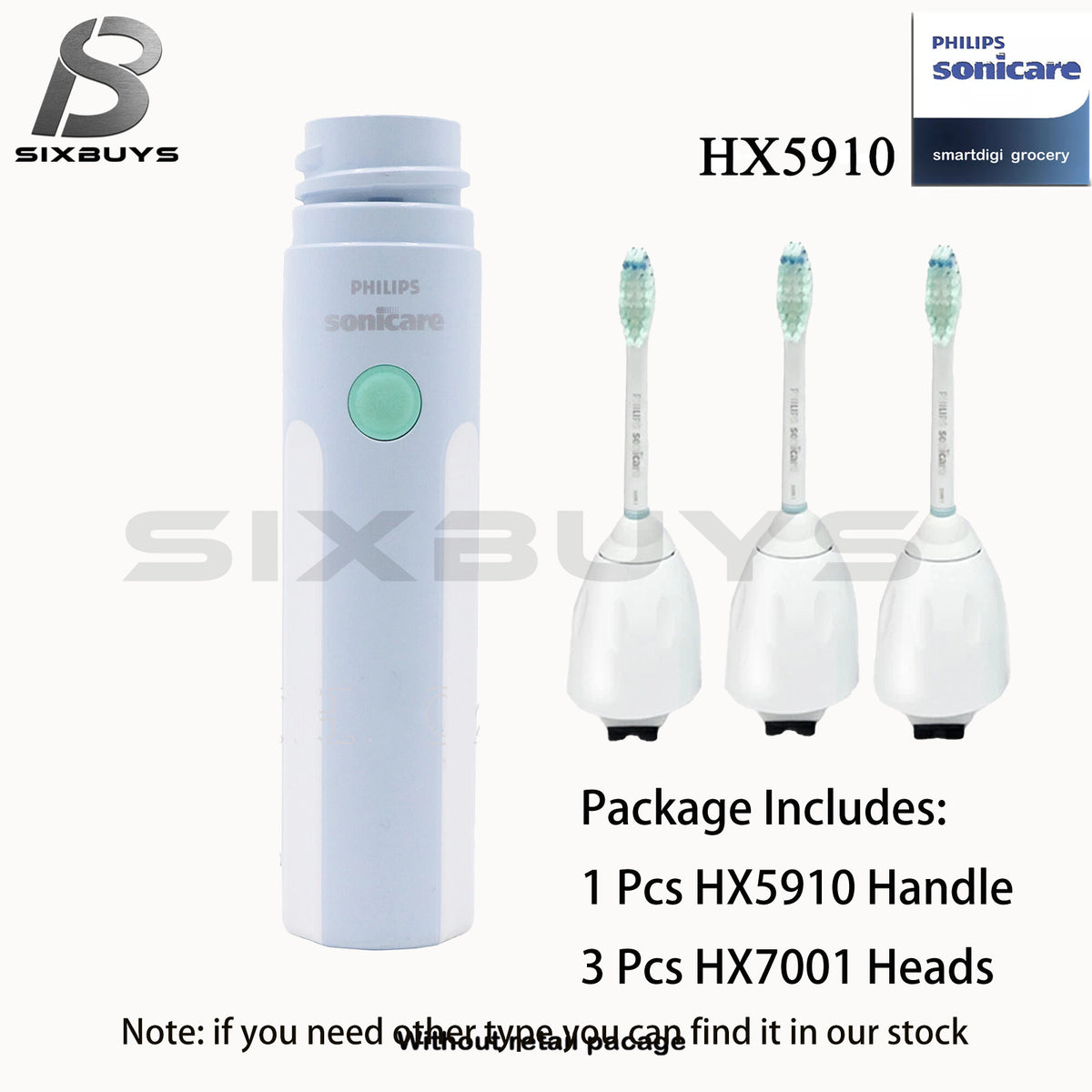 Electric Toothbrush Set with 2 Replacement Heads - Sonic Technology, Plaque Removal