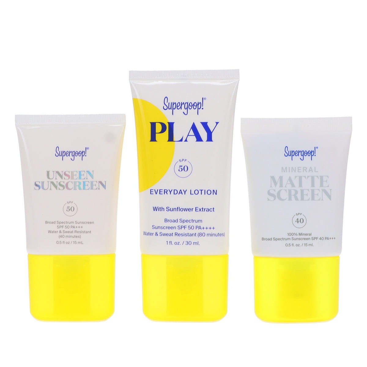 Supergoop! SPF Starter Kit - Best-Selling Sun Protection Collection
