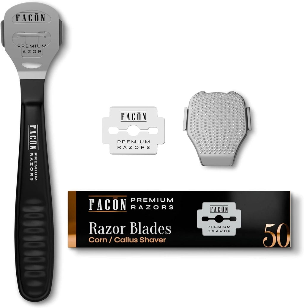 Professional Callus Remover Shaver with 50 Blades - Pedicure Foot Tool