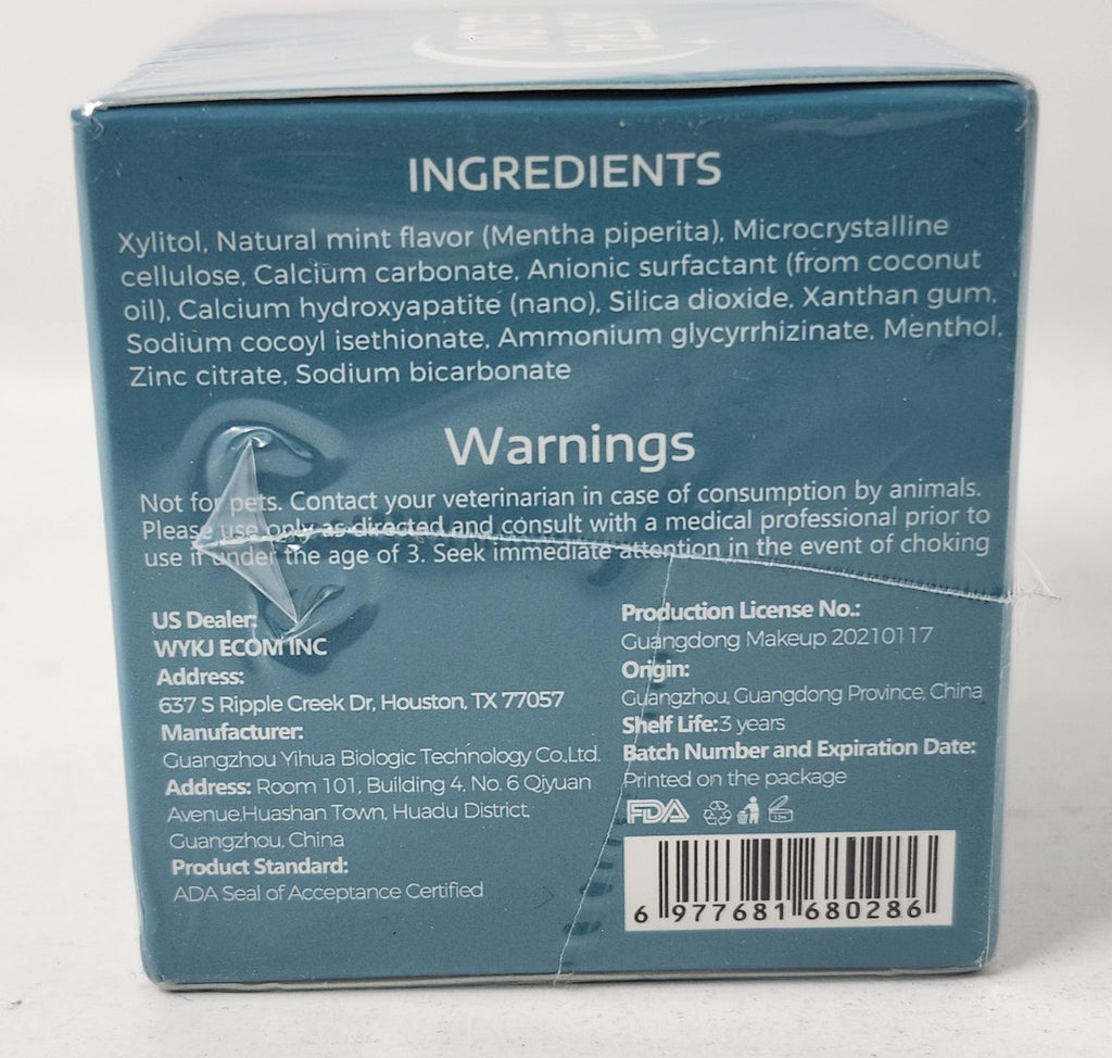 Hydroxyapatite Toothpaste Tablets - 186 Count, Oral Care for Sensitive Teeth