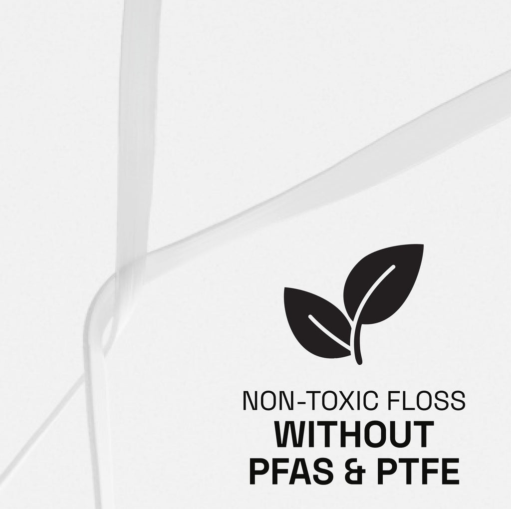 Waxed Mint Dental Floss - Shred Resistant, Plaque Remover, 165 Feet