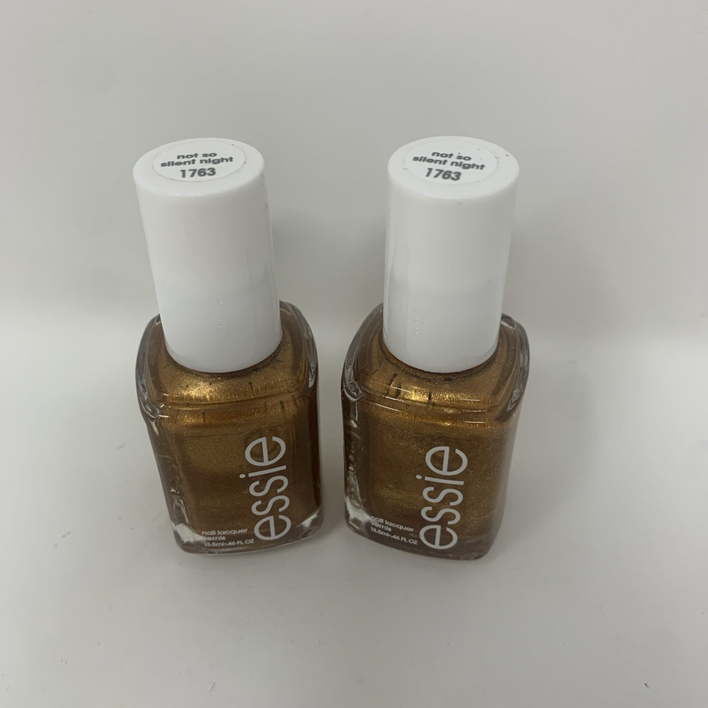 Essie Nail Lacquer Polish Not So Silent Night Bronze Metallic - 2 Pack