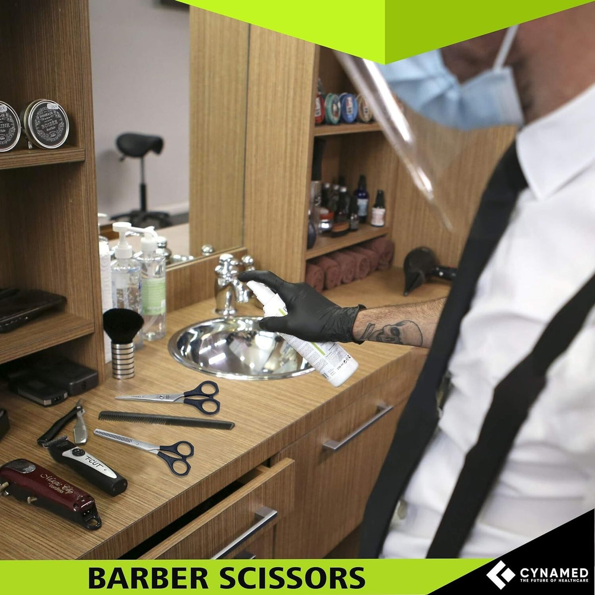 Professional Barber Hair Cutting Scissors - 2 Pairs Stainless Steel Shears