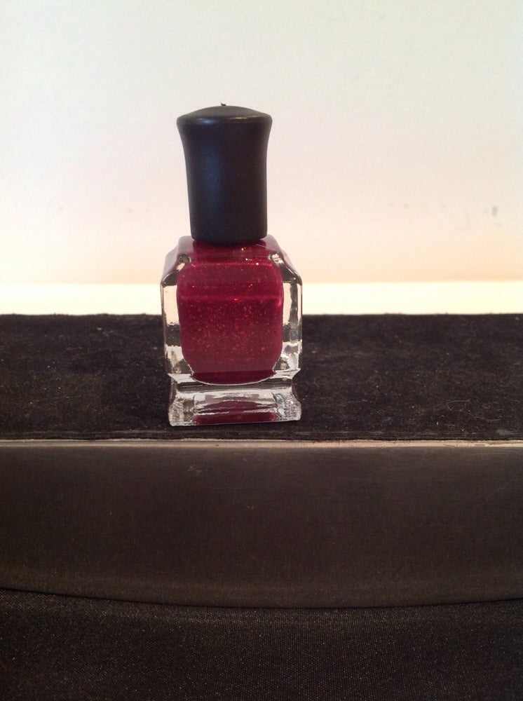 Mini Raspberry Beret Nail Polish - Red, 0.27 fl oz, Long-Lasting & Natural Formula