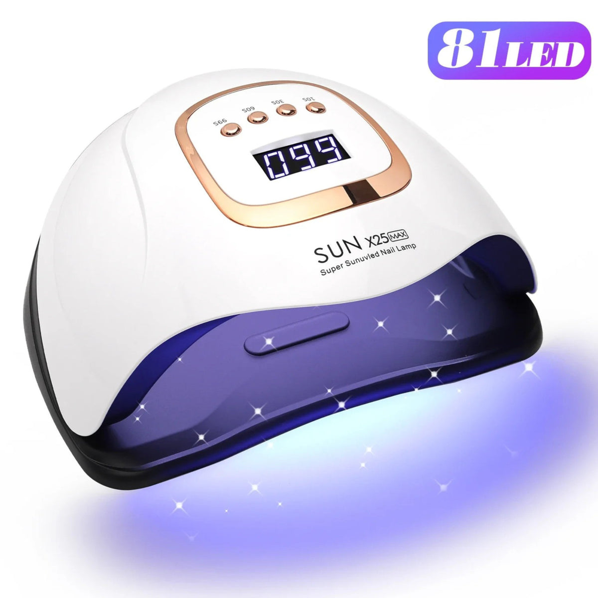 Professional LED UV Nail Dryer Lamp for Gel & Acrylic Curing - Compact 36W