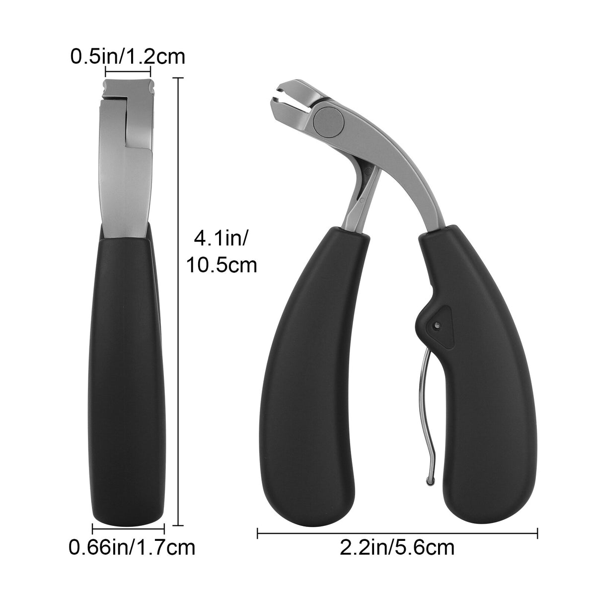 Large Mouth Angled Nail Clipper for Thick Nails - Seniors & Elderly