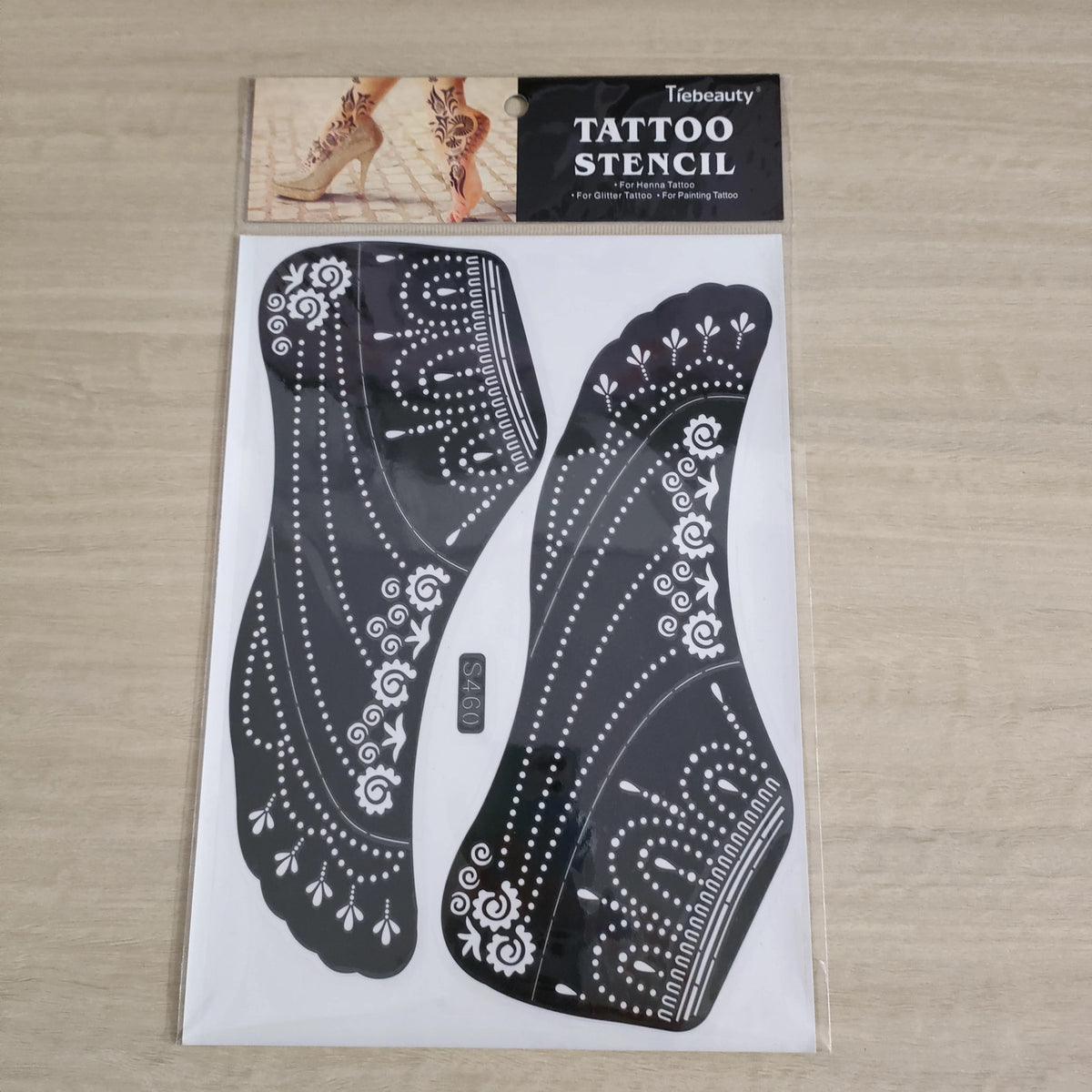 Reusable Foot Henna Stencil Template for Women Body Art Mehndi