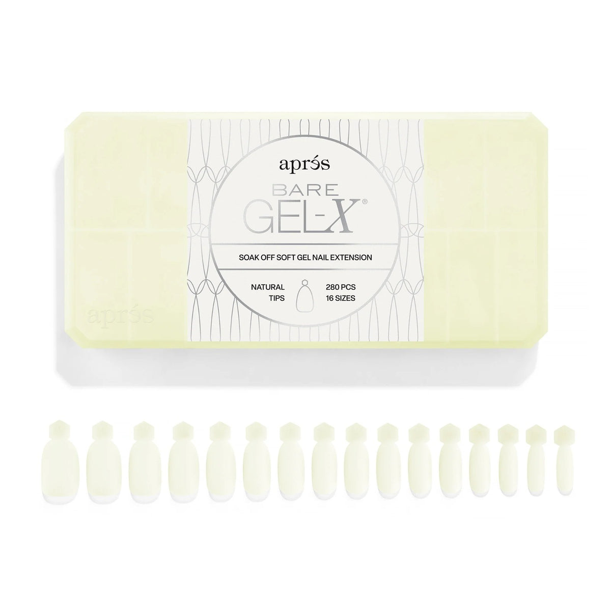 Gel Nail Tips Natural Look Box of 280 - Reinforcing & Repairing Nails