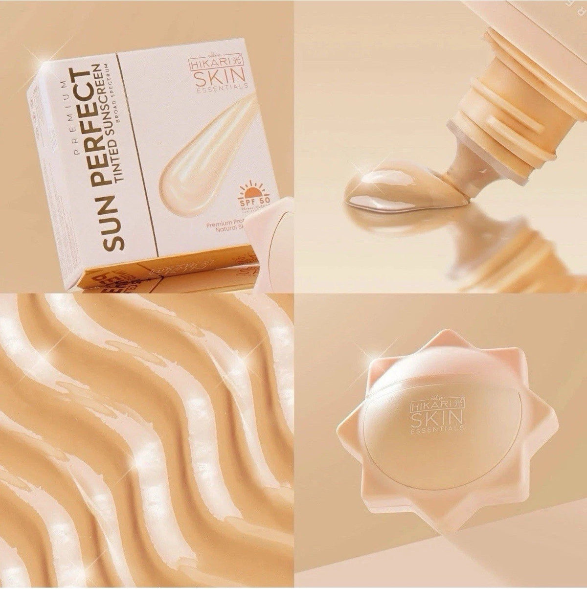 Hikari Skin Essentials Tinted Sunscreen SPF 50 50ml - Natural Skin Protection