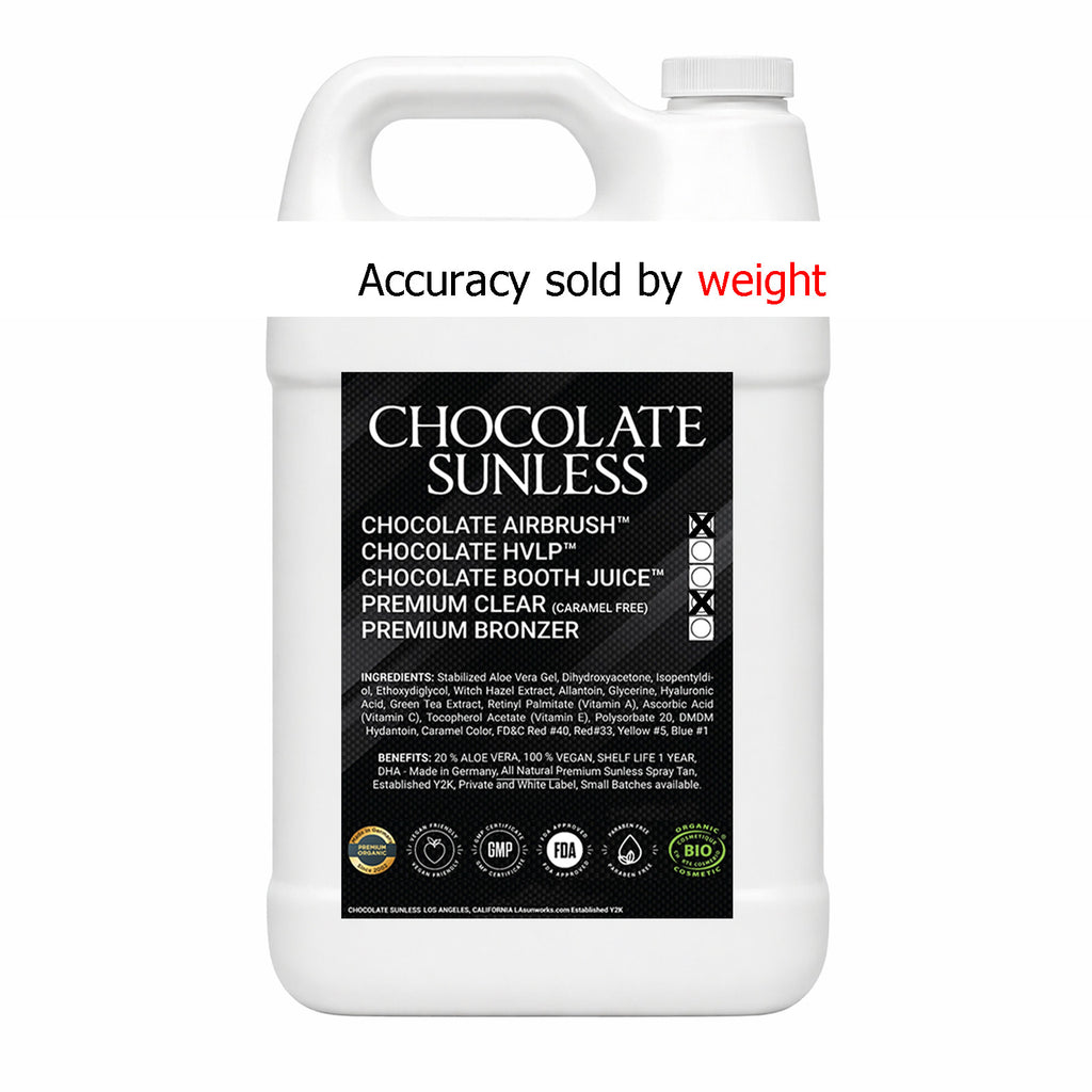 Sunless Airbrush Bronzing Spray Clear No Tint - Professional DHA 10% 32oz