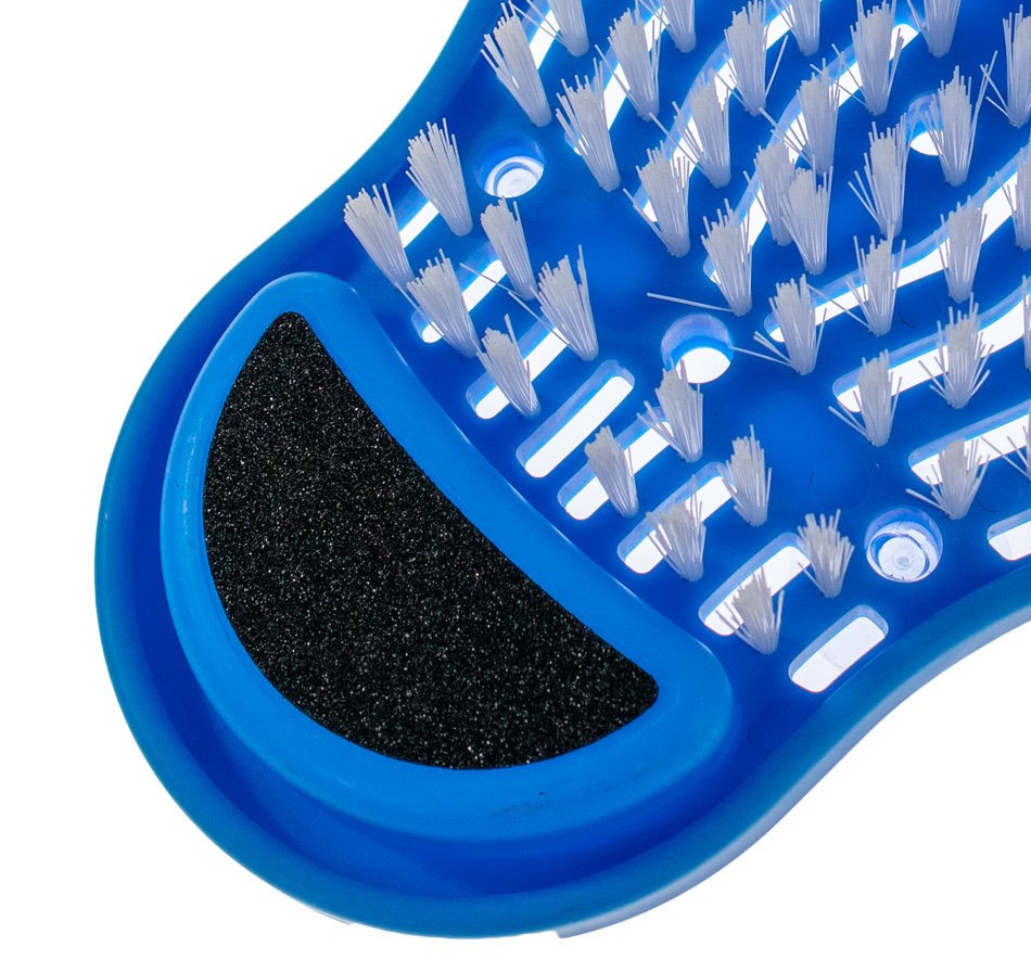 Shower Foot Scrubber with Pumice Stone & Suction Cup 2 Pack - Foot Cleanser & Foot Massager