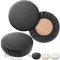 Waterproof PU Round Bar Stool Seat Cover Anti-Slip 2-Pack