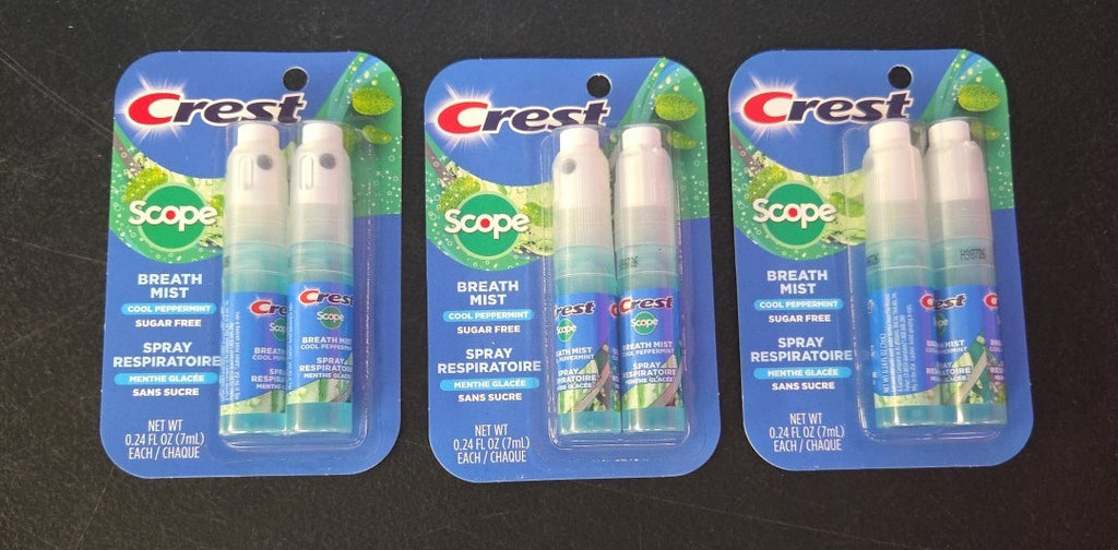 Crest Scope Breath Mist Twin Pack Peppermint Sugar-Free Oral Freshener