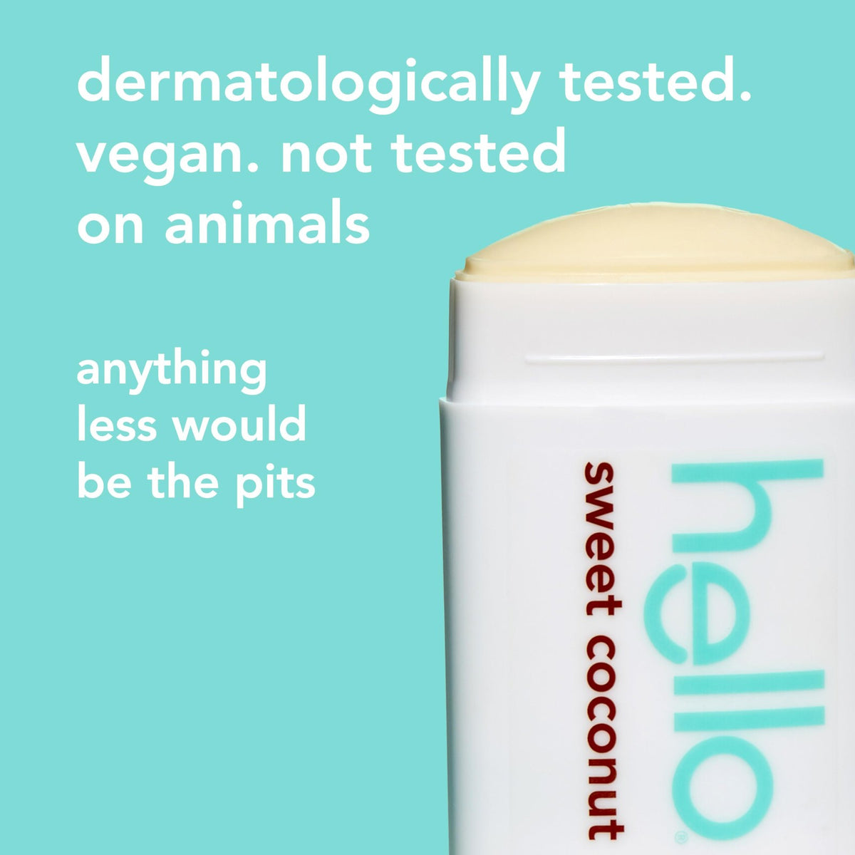 Vegan Aluminum-Free Deodorant with Shea Butter - Sweet Coconut Scent, 2 Pack
