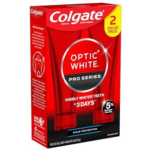 Whitening Toothpaste Pack of 2 - Stain Prevention & Cavity Protection