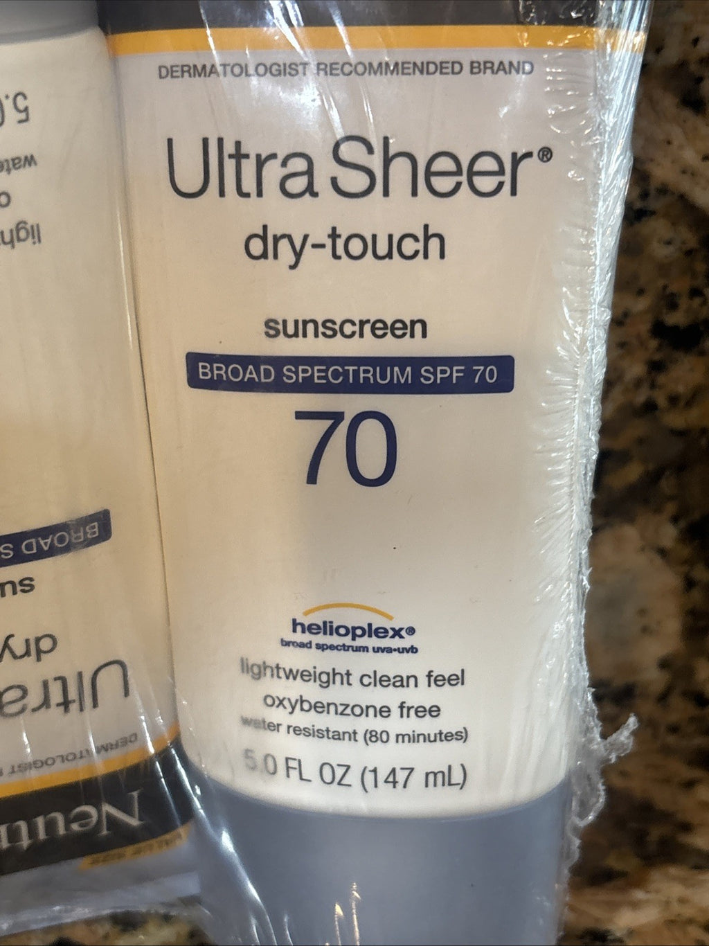 3 Pack SPF 70 Sunscreen Lotion - Ultra Sheer Dry Touch, 5oz Each