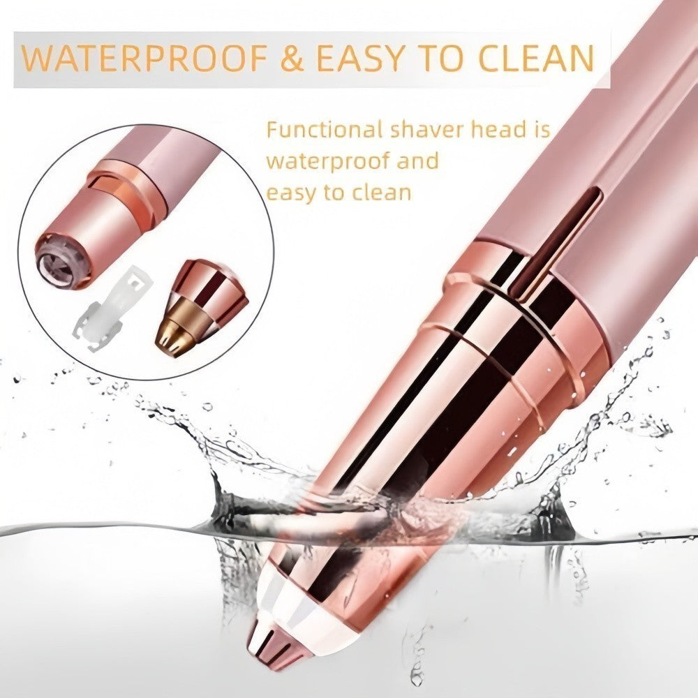 Women's Facial Hair Remover & Eyebrow Trimmer - Electric Epilator with LED Light
