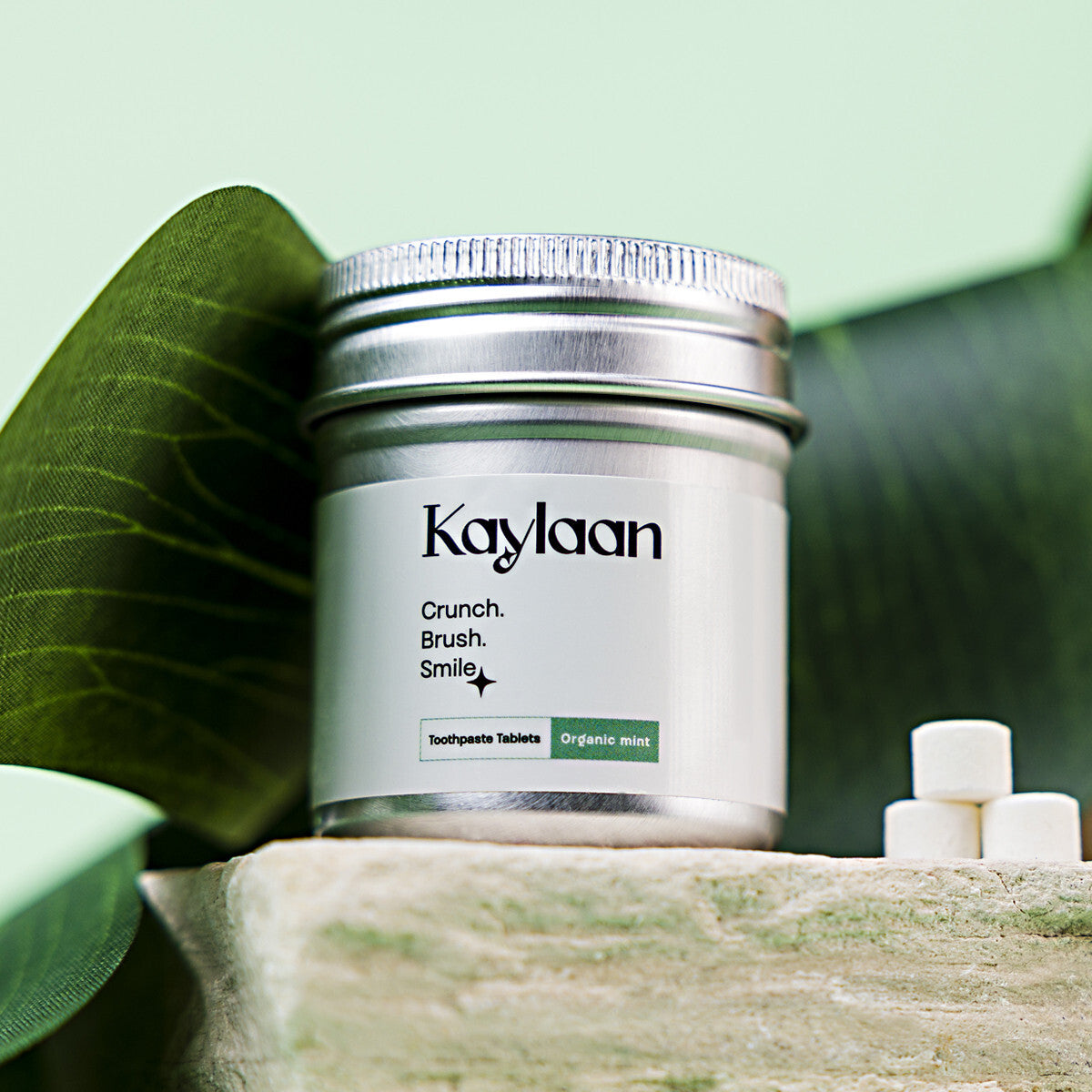 Fluoride Toothpaste Tablets with Mint Flavor - Eco-Friendly, Travel-Ready, 90 Counts