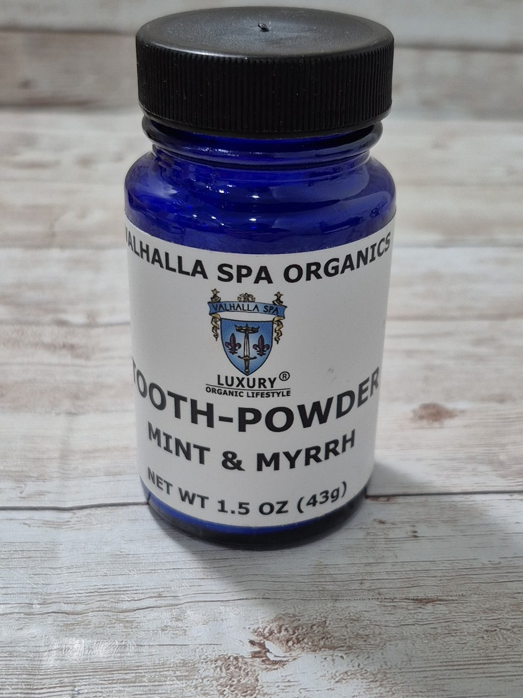 Organic Tooth Powder Mint & Myrrh 1.5 Oz Natural Oral Care