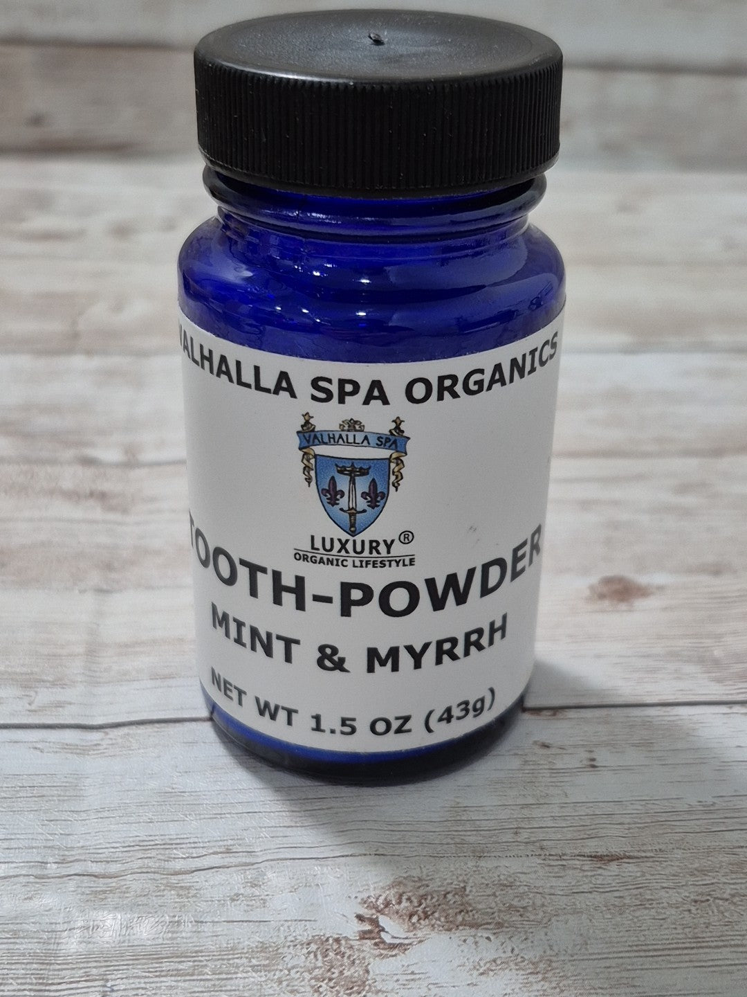 Organic Tooth Powder Mint & Myrrh 1.5 Oz Natural Oral Care
