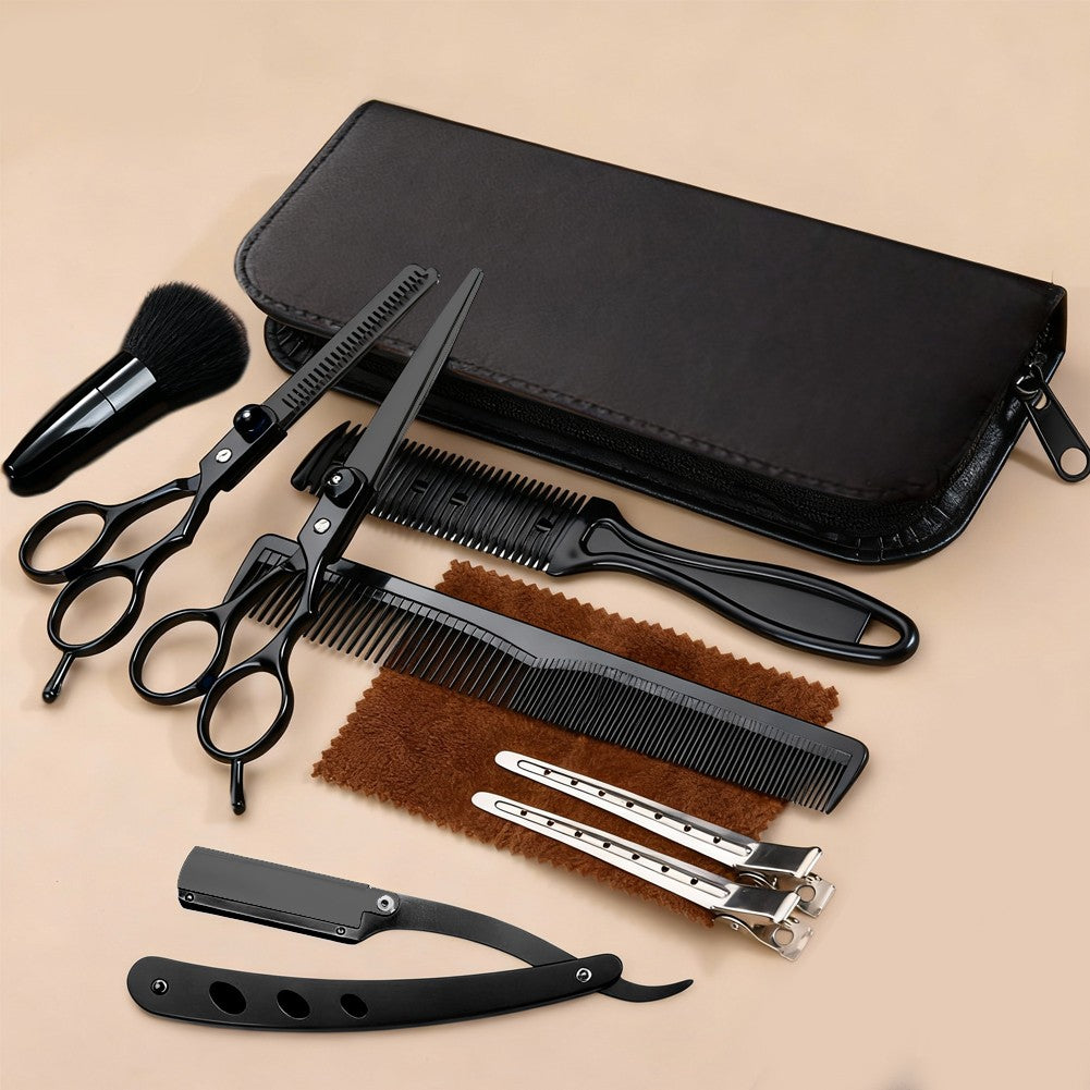 Professional Hair Cutting Scissors Set 19 Pieces for Salon & Home Use