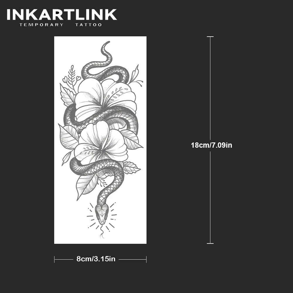 Waterproof Temporary Tattoo Sticker Lasts 15 Days - Semi-Permanent Body Art