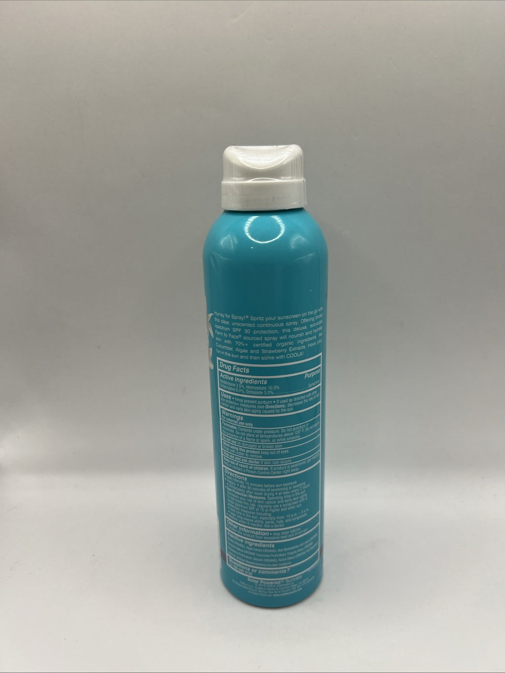 Unscented Sunscreen Spray 6oz - Waterproof, SPF Sun Protection