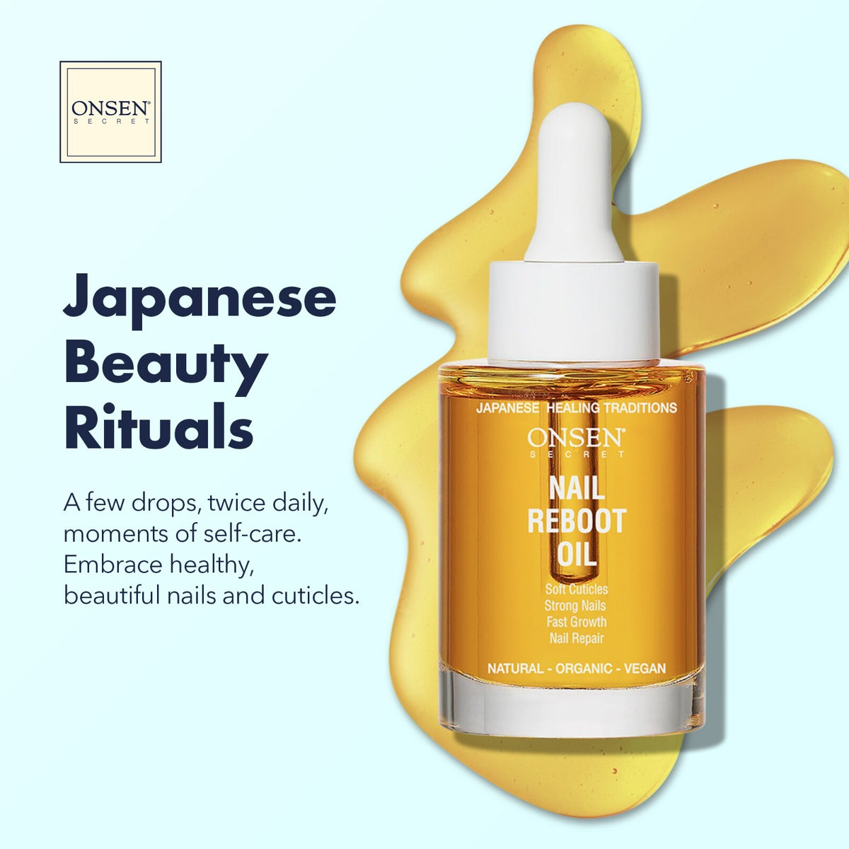 Nail Reboot Oil for Nails and Cuticles - Japanese Healing Minerals & Essential Oils