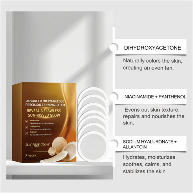 Sun-Free Micro-Needle Tanning Patches for Safe Natural Glow