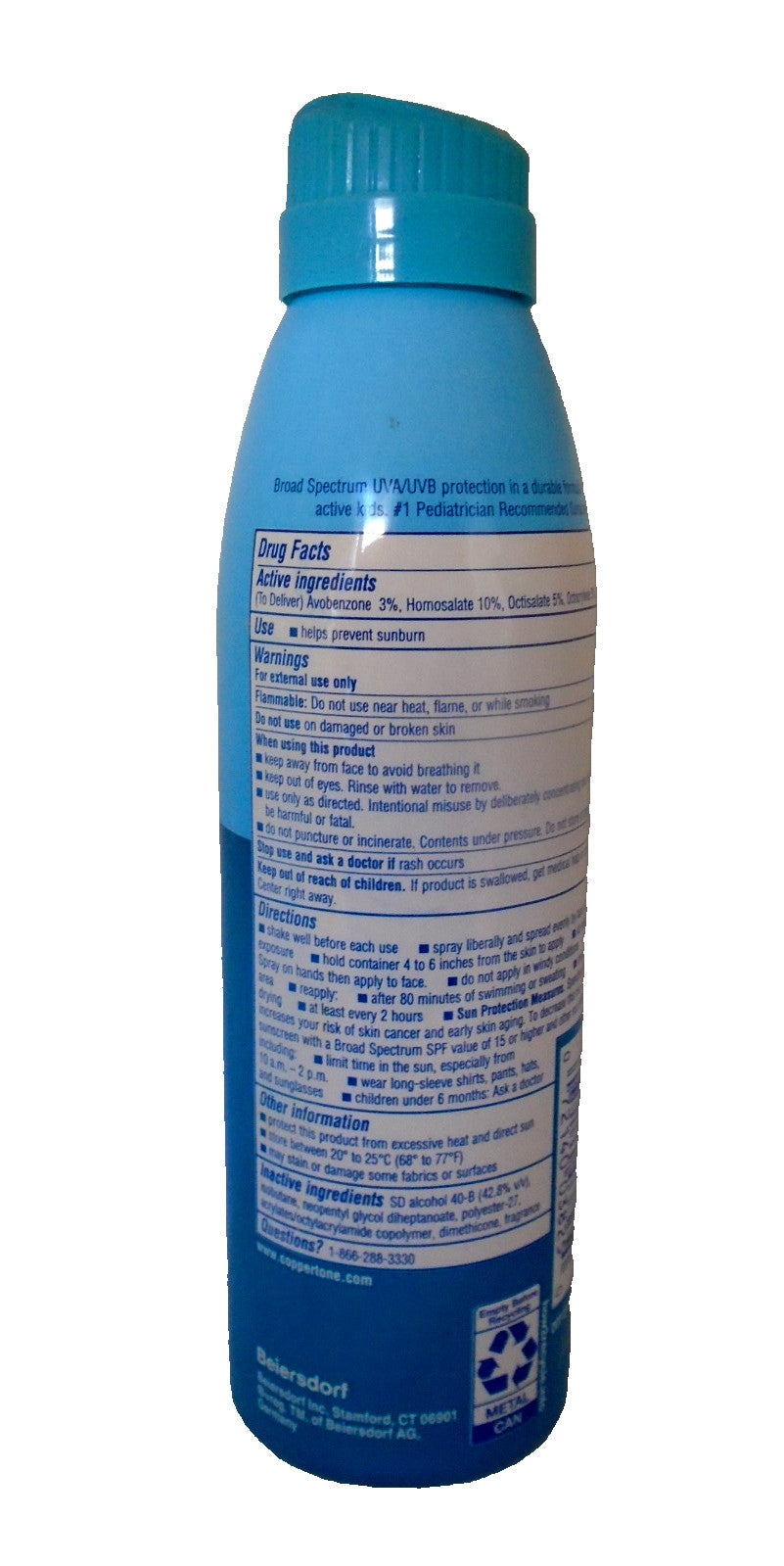 Kids Sunscreen Spray SPF 50 Water Resistant 2 Pack - 5.5 Oz Each