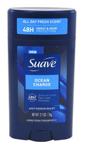 Suave Men’s Deodorant Ocean Charge 2.7oz 48Hr Freshness Pack of 2