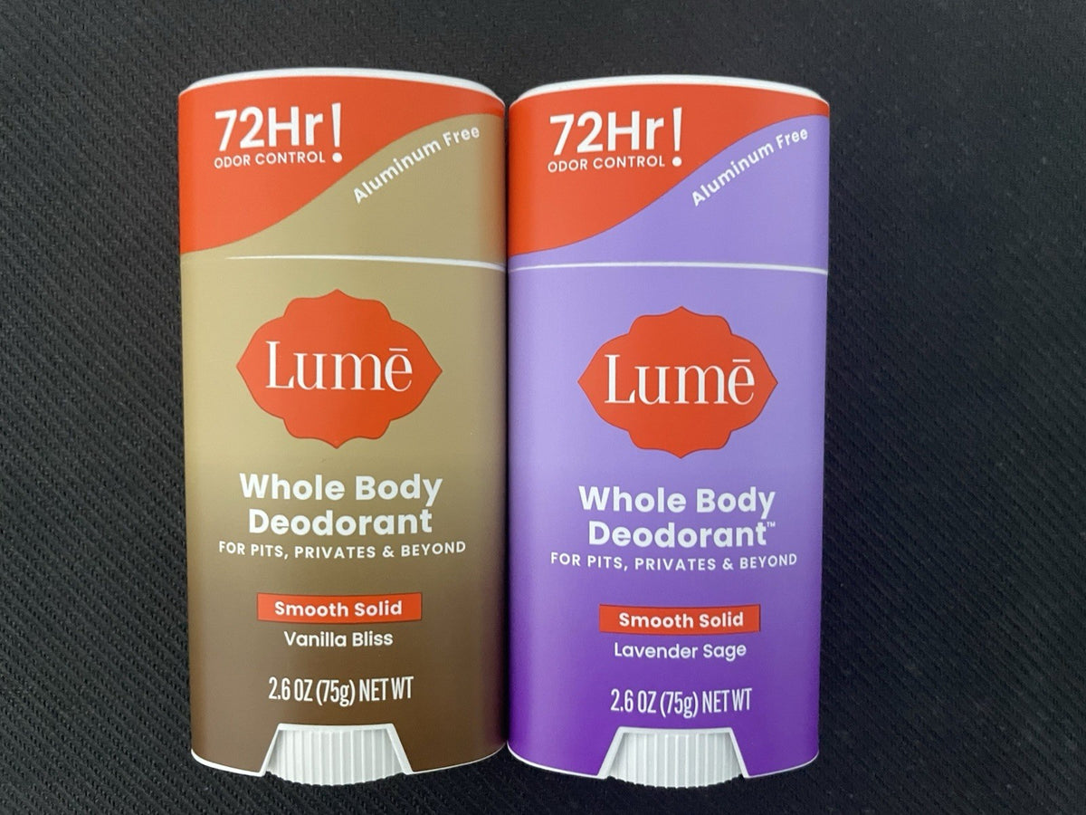 2x Solid Whole Body Deodorant Set - Mixed Scents 2.6 oz Each - New
