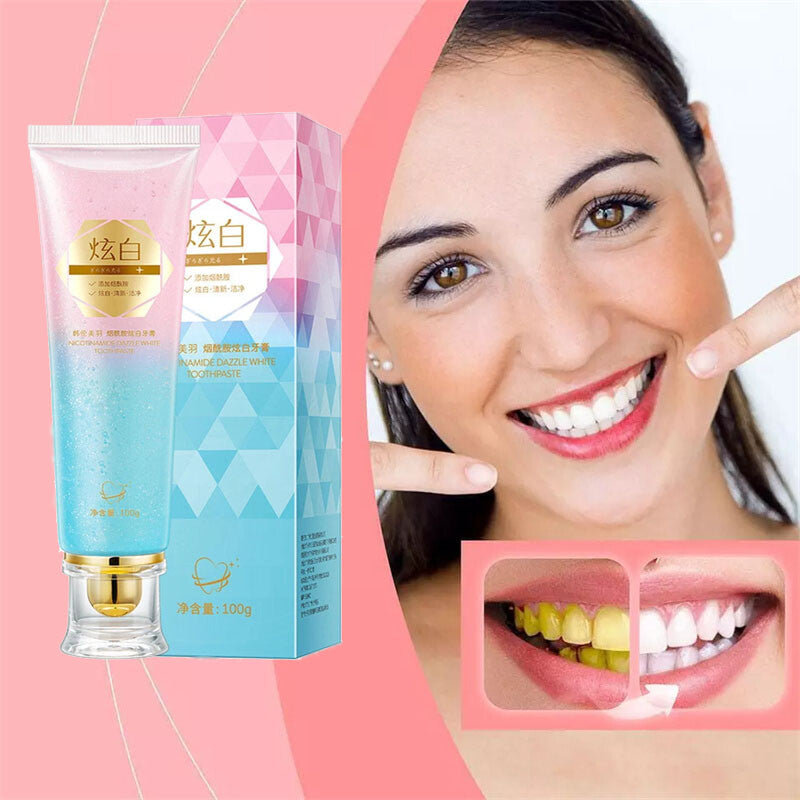 Niacinamide Whitening Toothpaste for Bright Teeth & Fresh Breath - 100g