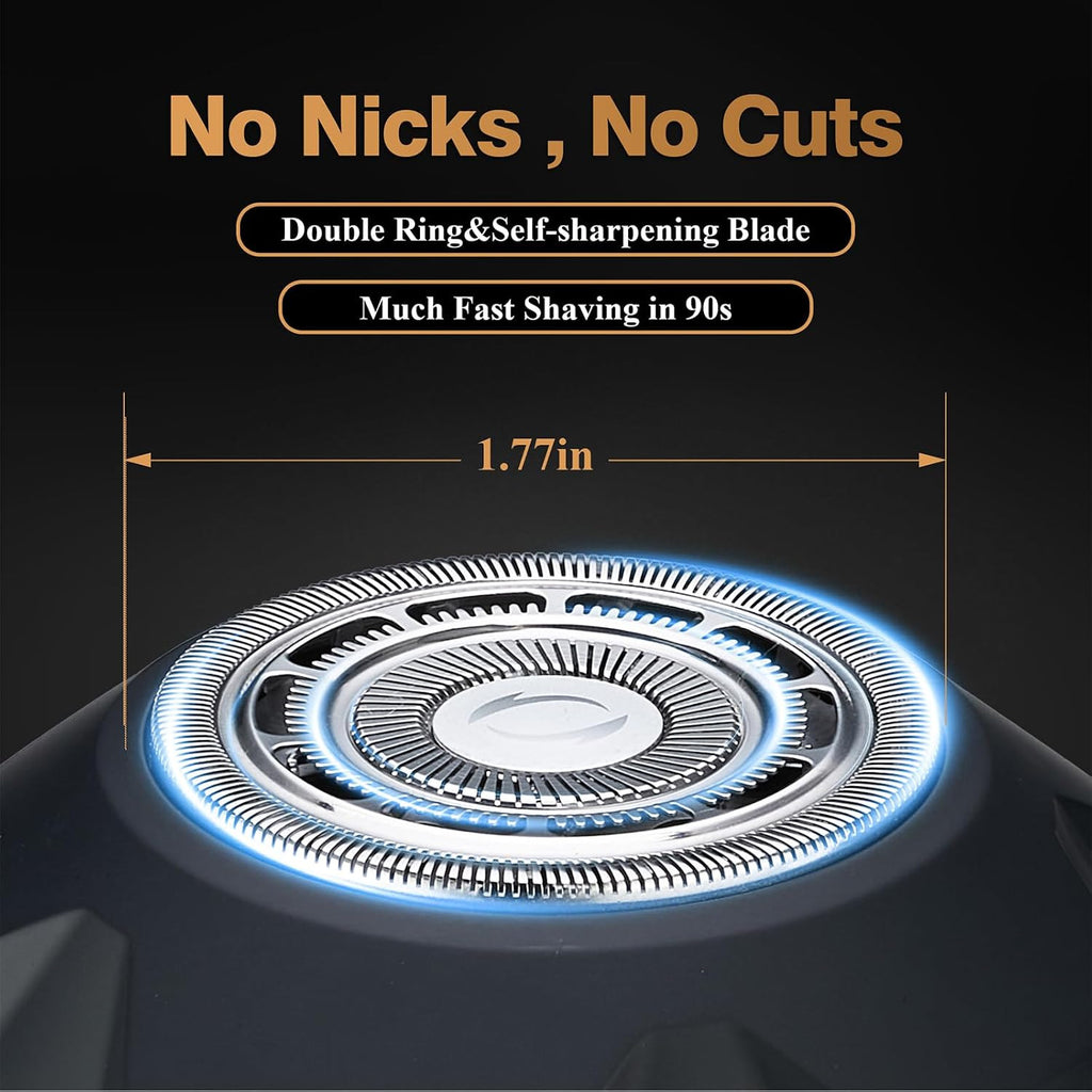 Magnetic Waterproof Head Shaver for Bald Men - Electric Razor, Wet Dry Use