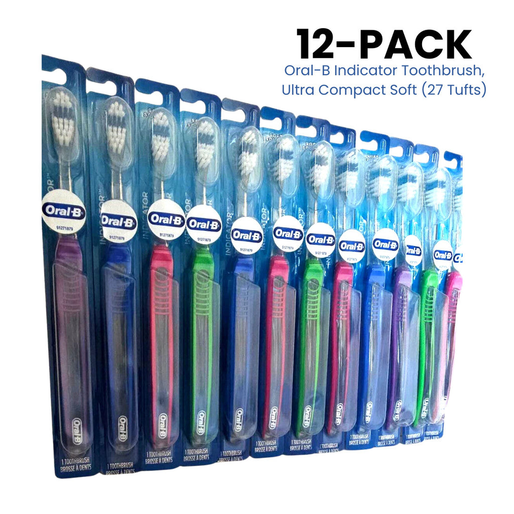 Oral-B Indicator 30 Soft Compact Toothbrush Heads - 12 Pack